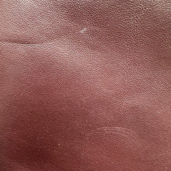 Vintage Etienne Aigner Leather Clutch Purse 1970s Maroon Handbag Retro Fashion - Picture 7 of 12